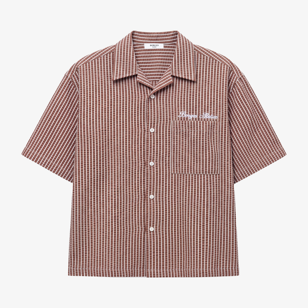 S2 - The Terracotta Seersucker Shirt